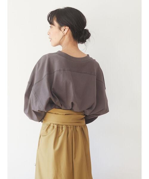 Green Parks(グリーンパークス)の「・novem 9 ロゴptショートプルオーバー*(Tシャツ/カットソー・レディース・ネイビー/オフホワイト/チャコールグレー/アイボリー・FREE)」の16枚目の写真