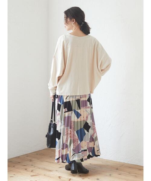 Green Parks(グリーンパークス)の「・novem 9 ロゴptショートプルオーバー*(Tシャツ/カットソー・レディース・ネイビー/オフホワイト/チャコールグレー/アイボリー・FREE)」の20枚目の写真