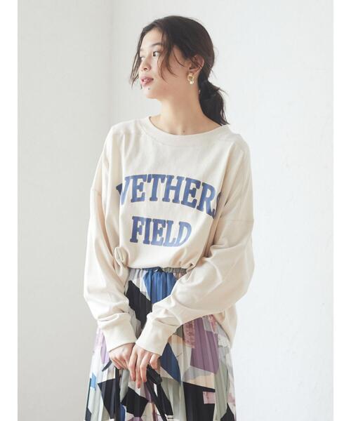 Green Parks(グリーンパークス)の「・novem 9 ロゴptショートプルオーバー*(Tシャツ/カットソー・レディース・ネイビー/オフホワイト/チャコールグレー/アイボリー・FREE)」の7枚目の写真