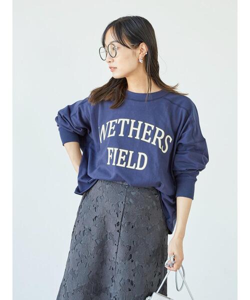 Green Parks(グリーンパークス)の「・novem 9 ロゴptショートプルオーバー*(Tシャツ/カットソー・レディース・ネイビー/オフホワイト/チャコールグレー/アイボリー・FREE)」の8枚目の写真