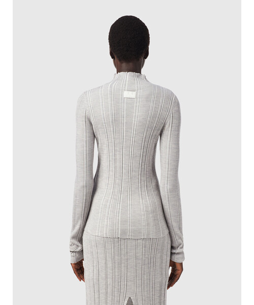 DIESEL(ディーゼル)の「レディース タートルネック ニット リブニット スリムフィット(ニット/セーター・レディース・グリーン/グレー/パープル・LARGE/SMALL/X-SMALL/MEDIUM)」の4枚目の写真