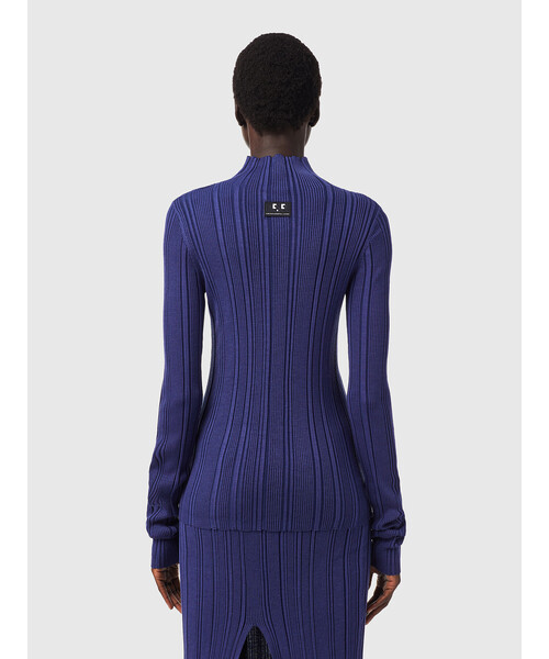 DIESEL(ディーゼル)の「レディース タートルネック ニット リブニット スリムフィット(ニット/セーター・レディース・グリーン/グレー/パープル・LARGE/SMALL/X-SMALL/MEDIUM)」の14枚目の写真