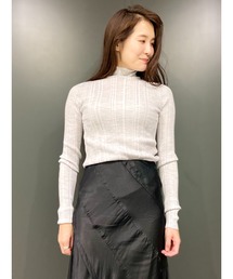 DIESEL | レディース タートルネック ニット リブニット スリムフィット(ニット/セーター)