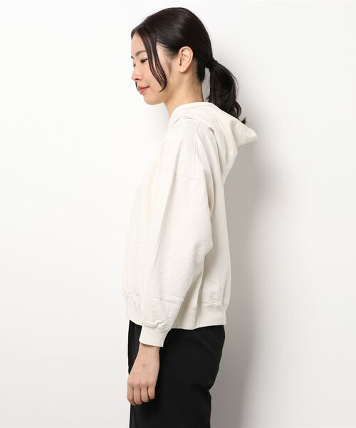 Sanca（サンカ）の「【Sanca】フリーススウェットパーカー WOMEN（パーカー・レディース・アイボリー/ブラック・0）」の3枚目の写真