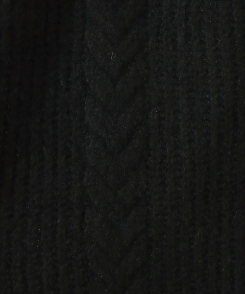 libelle more（リベル モア）の「6Gブークレケーブル柄ニットトッパー（カーディガン/ボレロ・レディース・ベージュ/ピンク/ブラック/グレイッシュブルー・L/M）」の16枚目の写真