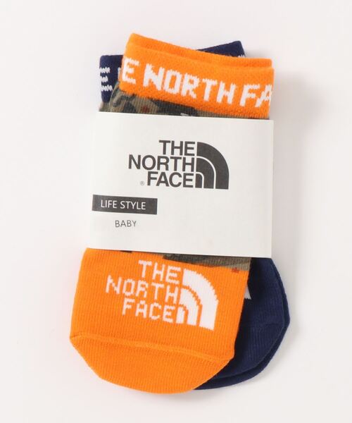 THE NORTH FACE(ザノースフェイス)の「NNB82050 baby print 2p short crew(その他ベビー用品・キッズ・ブラック/ブルー・FREE)」の2枚目の写真