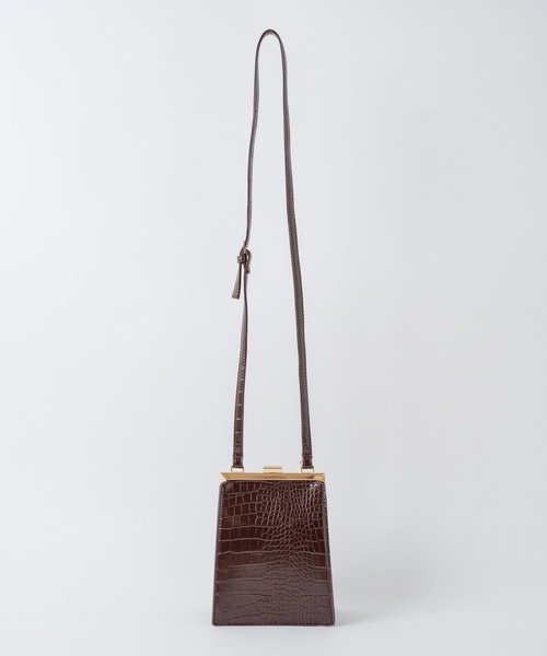 Rewde（ルゥデ）の「スクエアロックショルダーバッグ（1R18-BA0516）（ショルダーバッグ・レディース・ブラック/ブラウン/ベージュ/モカ・FREE）」の7枚目の写真