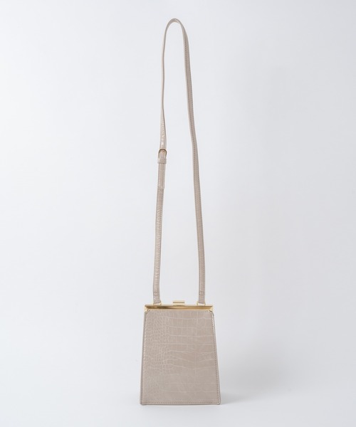 Rewde（ルゥデ）の「スクエアロックショルダーバッグ（1R18-BA0516）（ショルダーバッグ・レディース・ブラック/ブラウン/ベージュ/モカ・FREE）」の9枚目の写真