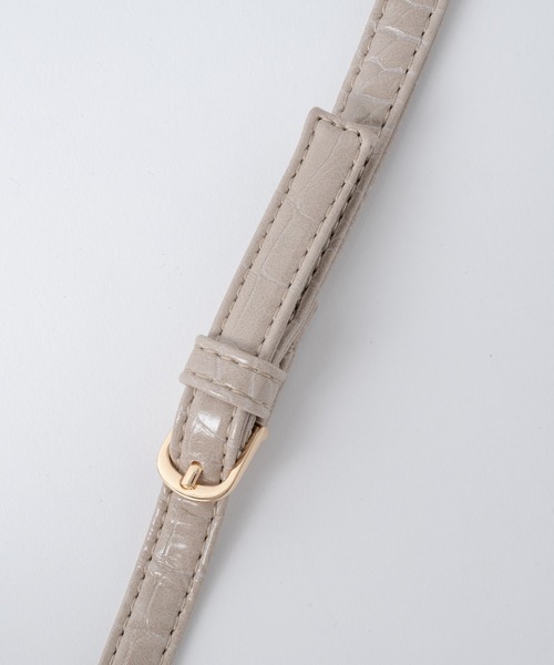 Rewde（ルゥデ）の「スクエアロックショルダーバッグ（1R18-BA0516）（ショルダーバッグ・レディース・ブラック/ブラウン/ベージュ/モカ・FREE）」の12枚目の写真