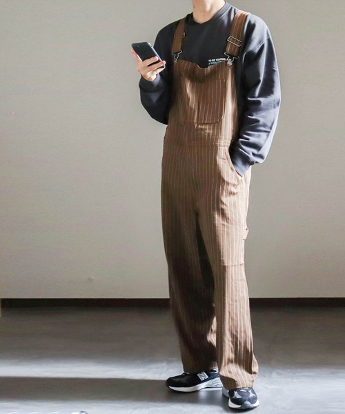 ストライプオーバーオール ストライプオーバーオール