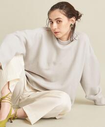 BEAUTY&YOUTH UNITED ARROWS | BY ウールカシミヤ アクア クルーネック ワイドニットプルオーバー ∴(ニット/セーター)