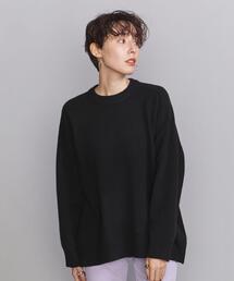 BEAUTY&YOUTH UNITED ARROWS | BY ウールカシミヤ アクア クルーネック ワイドニットプルオーバー ∴(ニット/セーター)