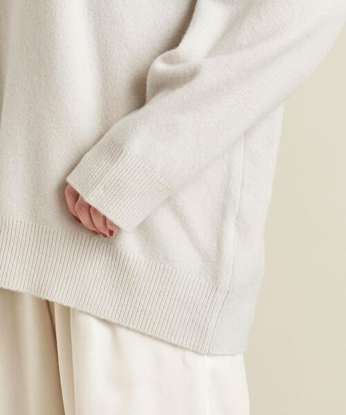 BEAUTY&YOUTH UNITED ARROWS（ビューティーアンドユースユナイテッドアローズ）の「BY ウールカシミヤ アクア クルーネック ワイドニットプルオーバー ∴（ニット/セーター・レディース・モカ/イエロー/ホワイト/ピンク/ブラック/ターコイズブルー/オレンジ・M/S）」の22枚目の写真