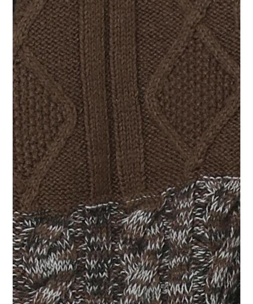 CRAFT STANDARD BOUTIQUE（クラフトスタンダードブティック）の「パッチワークニットカーディガン　＊（カーディガン/ボレロ・メンズ・カーキ/ネイビー/アイボリー・LL/M/L）」の14枚目の写真