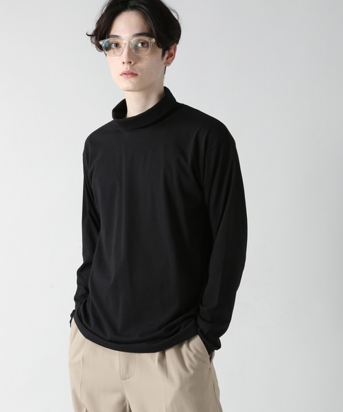 RAGEBLUE（レイジブルー）の「天竺/タートルネックロンT/217839（Tシャツ/カットソー・メンズ・ブラック/ホワイト/ベージュ/グレー・MEDIUM/LARGE）」の3枚目の写真