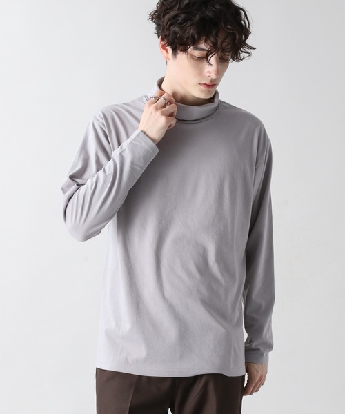 RAGEBLUE（レイジブルー）の「天竺/タートルネックロンT/217839（Tシャツ/カットソー・メンズ・ブラック/ホワイト/ベージュ/グレー・MEDIUM/LARGE）」の5枚目の写真