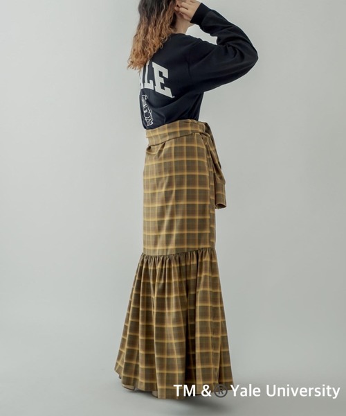 mystic(ミスティック)の「YALE ロングTシャツ(Tシャツ/カットソー・レディース・ブラック/オフホワイト・FREE)」の22枚目の写真