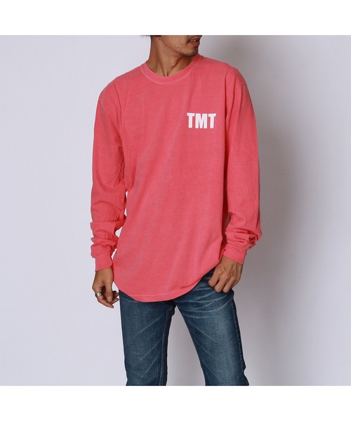 TMT(ティーエムティー)の「PIGMENT DYE JERSEY LONG-SLEEVE(TMT BIGHOLIDAY)(Tシャツ/カットソー・メンズ・ブラック/カーキ/チャコールグレー/ピンク/ホワイト/サンドベージュ/グリーン・LARGE/X-LARGE/MEDIUM)」の7枚目の写真