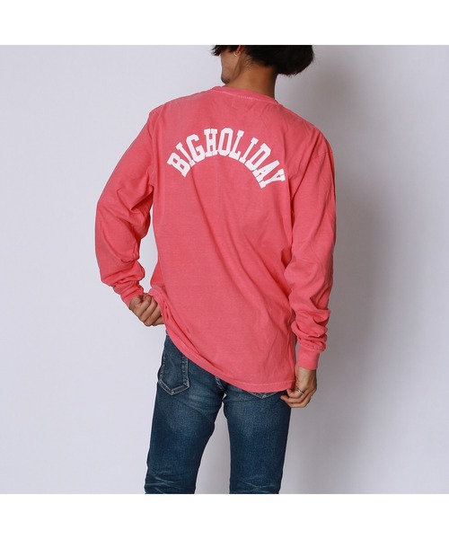 TMT(ティーエムティー)の「PIGMENT DYE JERSEY LONG-SLEEVE(TMT BIGHOLIDAY)(Tシャツ/カットソー・メンズ・ブラック/カーキ/チャコールグレー/ピンク/ホワイト/サンドベージュ/グリーン・LARGE/X-LARGE/MEDIUM)」の21枚目の写真