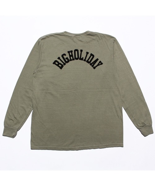 TMT(ティーエムティー)の「PIGMENT DYE JERSEY LONG-SLEEVE(TMT BIGHOLIDAY)(Tシャツ/カットソー・メンズ・ブラック/カーキ/チャコールグレー/ピンク/ホワイト/サンドベージュ/グリーン・LARGE/X-LARGE/MEDIUM)」の16枚目の写真