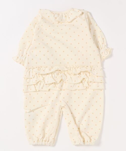 kladskap（クレードスコープ）の「ウサギポシェット風2wayオール（ロンパース・キッズ・アイボリー・50-70cm）」の2枚目の写真