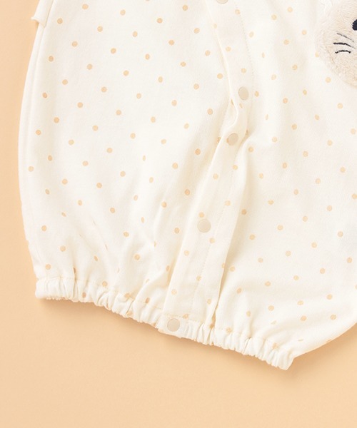 kladskap（クレードスコープ）の「ウサギポシェット風2wayオール（ロンパース・キッズ・アイボリー・50-70cm）」の6枚目の写真