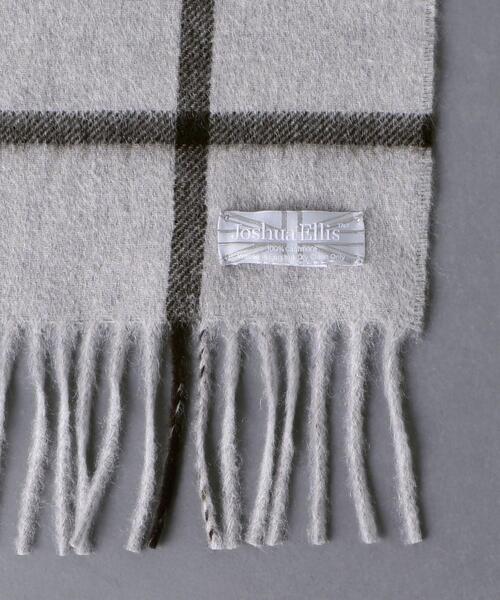 Joshua Ellis（ジョシュアエリス）の「＜Joshua Ellis（ジョシュア エリス）＞ウィンドウペイン マフラー（マフラー・メンズ・ライトグレー・FREE）」の2枚目の写真