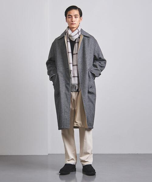 Joshua Ellis（ジョシュアエリス）の「＜Joshua Ellis（ジョシュア エリス）＞ウィンドウペイン マフラー（マフラー・メンズ・ライトグレー・FREE）」の9枚目の写真