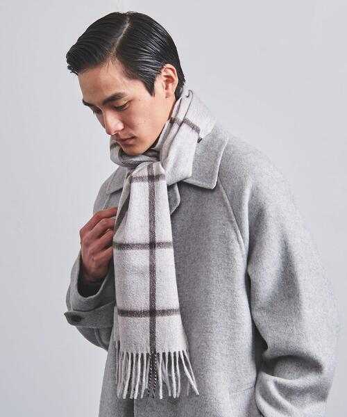 Joshua Ellis（ジョシュアエリス）の「＜Joshua Ellis（ジョシュア エリス）＞ウィンドウペイン マフラー（マフラー・メンズ・ライトグレー・FREE）」の10枚目の写真