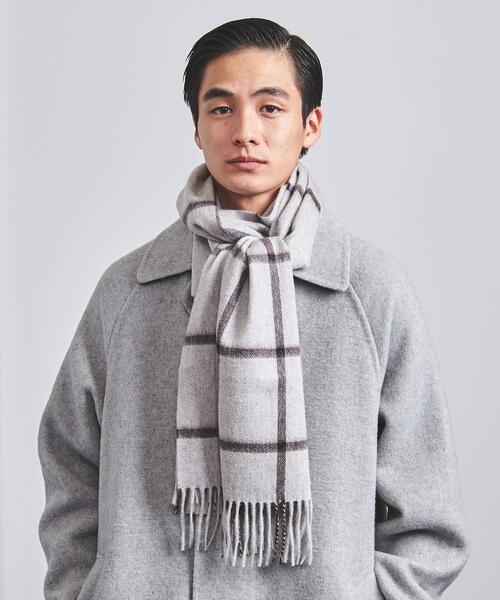 Joshua Ellis（ジョシュアエリス）の「＜Joshua Ellis（ジョシュア エリス）＞ウィンドウペイン マフラー（マフラー・メンズ・ライトグレー・FREE）」の11枚目の写真