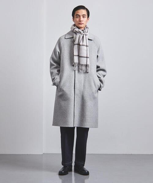 Joshua Ellis（ジョシュアエリス）の「＜Joshua Ellis（ジョシュア エリス）＞ウィンドウペイン マフラー（マフラー・メンズ・ライトグレー・FREE）」の5枚目の写真