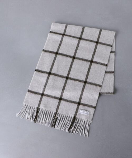 Joshua Ellis（ジョシュアエリス）の「＜Joshua Ellis（ジョシュア エリス）＞ウィンドウペイン マフラー（マフラー・メンズ・ライトグレー・FREE）」の6枚目の写真