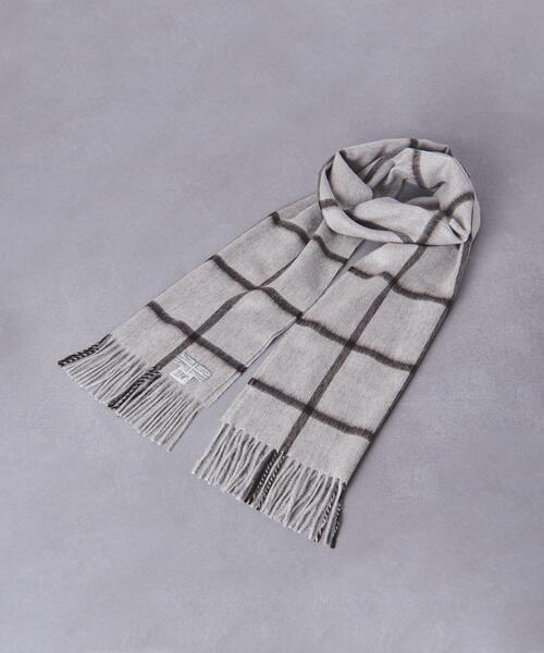 Joshua Ellis（ジョシュアエリス）の「＜Joshua Ellis（ジョシュア エリス）＞ウィンドウペイン マフラー（マフラー・メンズ・ライトグレー・FREE）」の7枚目の写真