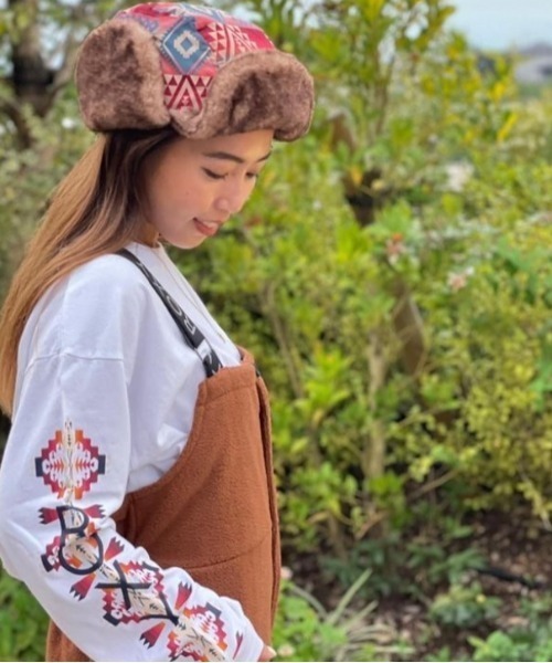 ROXY(ロキシー)の「PENDLETON HAT/ロキシーペンドルトンコラボボアハット(ハット・レディース・ブラック/レッド・FREE)」の2枚目の写真