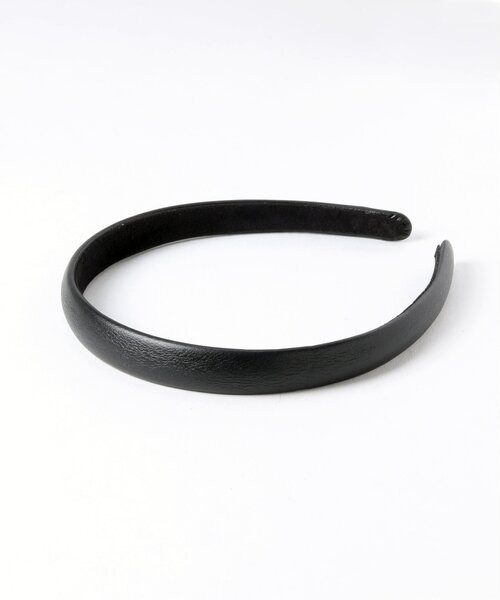 RAY CASSIN（レイカズン）の「フェイクレザーカチューシャ（カチューシャ・レディース・ブラック/ベージュ/カーキ/キャメル・FREE）」の2枚目の写真