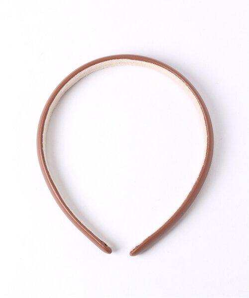 RAY CASSIN（レイカズン）の「フェイクレザーカチューシャ（カチューシャ・レディース・ブラック/ベージュ/カーキ/キャメル・FREE）」の7枚目の写真