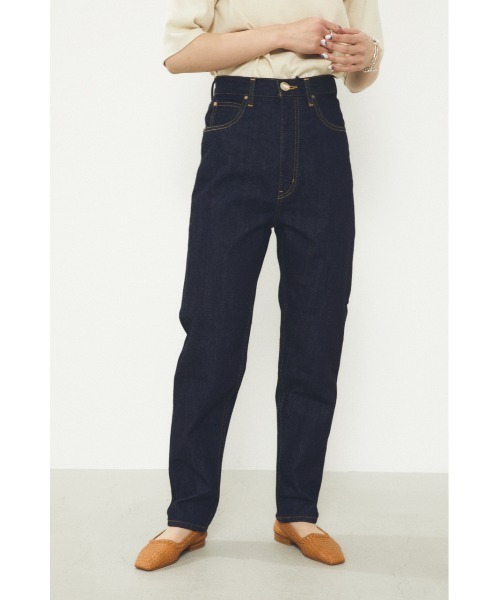BLACK BY MOUSSY(ブラックバイマウジー)の「JAVA one wash denim(ジャワワンウォッシュデニム)(デニムパンツ・レディース・ダークブルー・24inch/25inch/26inch/23inch)」の1枚目の写真