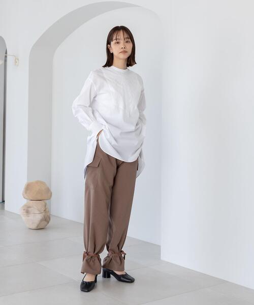 CITEN（シテン）の「＜CITEN（シテン）＞バルーンヘム カーゴパンツ（カーゴパンツ・レディース・オフホワイト/モカ・S/M）」の2枚目の写真