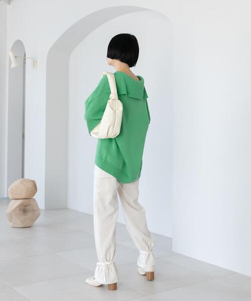 CITEN（シテン）の「＜CITEN（シテン）＞バルーンヘム カーゴパンツ（カーゴパンツ・レディース・オフホワイト/モカ・S/M）」の5枚目の写真