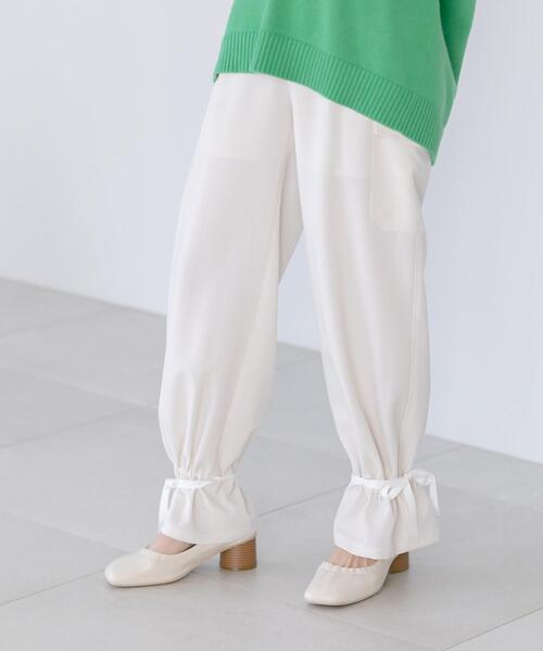 CITEN（シテン）の「＜CITEN（シテン）＞バルーンヘム カーゴパンツ（カーゴパンツ・レディース・オフホワイト/モカ・S/M）」の7枚目の写真