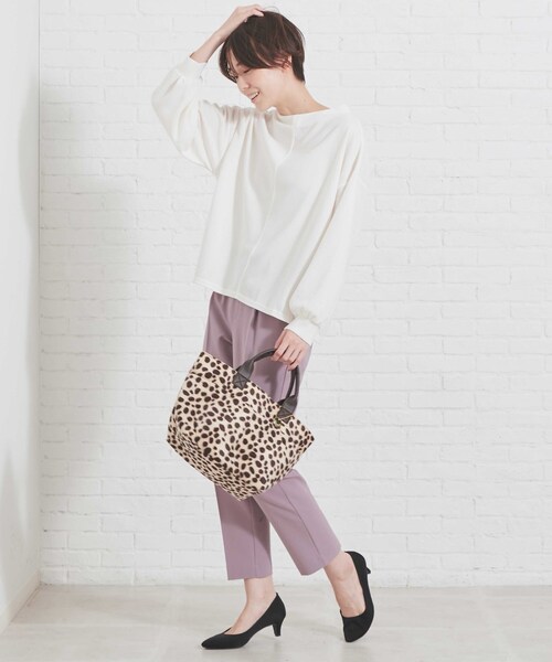 DRESKIP（ドレスキップ）の「◆フロント2ポケ柄トート（トートバッグ・レディース・ブラック系3/ブラウン系1/ブラウン系4/ベージュ系5・00）」の11枚目の写真