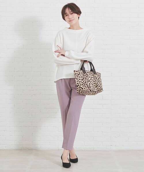 DRESKIP（ドレスキップ）の「◆フロント2ポケ柄トート（トートバッグ・レディース・ブラック系3/ブラウン系1/ブラウン系4/ベージュ系5・00）」の14枚目の写真