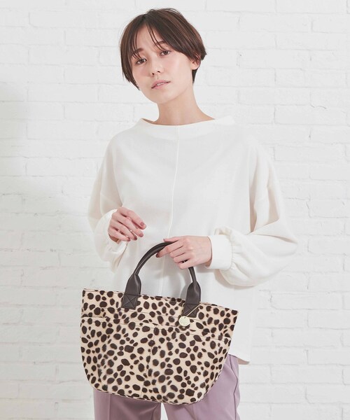 DRESKIP（ドレスキップ）の「◆フロント2ポケ柄トート（トートバッグ・レディース・ブラック系3/ブラウン系1/ブラウン系4/ベージュ系5・00）」の15枚目の写真