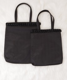 セール】サテンフリル サブトートバッグ（トートバッグ）｜Lace