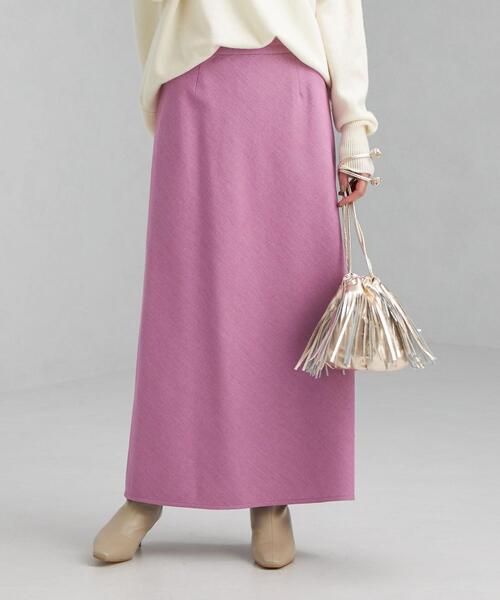 【新品】green label relaxing、ロングスカート、くすみピンク green label relaxing（グリーンレーベルリラクシング）の