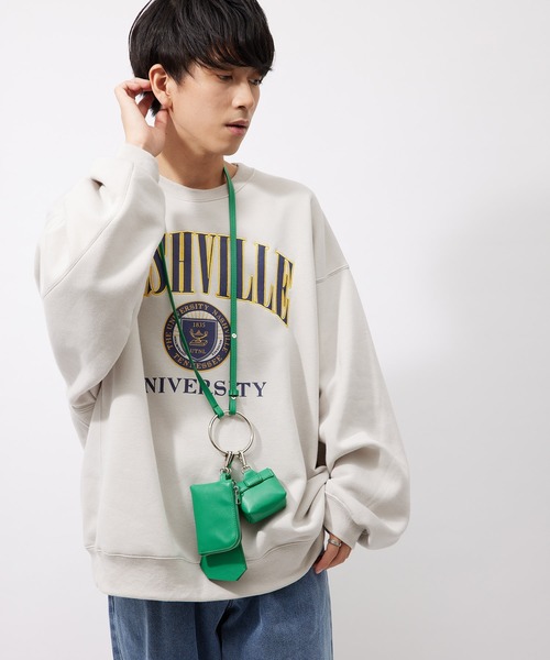 re_k by JUNRED（レクバイジュンレッド）の「【　re_k by JUNRed　】フェイクレザーマルチネックバッグ（ショルダーバッグ・メンズ・ブラック/グリーン・FREE）」の10枚目の写真