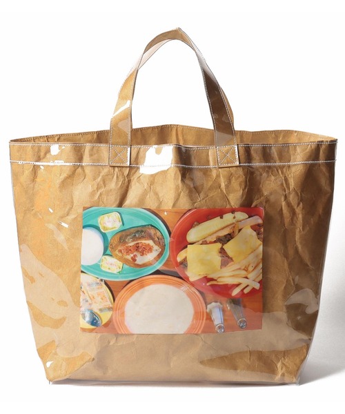 FRUIT OF THE LOOM（フルーツオブザルーム）の「FRUIT OF THE LOOM × ANNA MAGAZINE　PVCトート（トートバッグ・レディース・ブラック/カーキ/オレンジ/グリーン・FREE）」の4枚目の写真