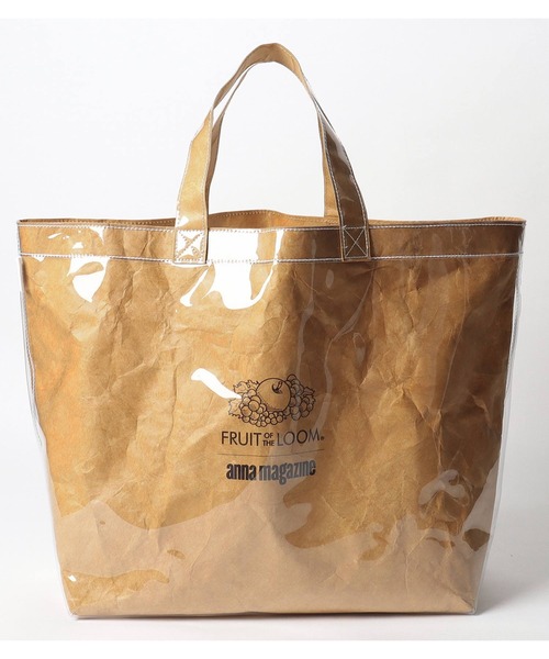 FRUIT OF THE LOOM（フルーツオブザルーム）の「FRUIT OF THE LOOM × ANNA MAGAZINE　PVCトート（トートバッグ・レディース・ブラック/カーキ/オレンジ/グリーン・FREE）」の11枚目の写真