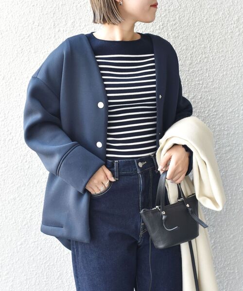 セール】*〈手洗い可能〉ダンボールエアリーコクーンブルゾン