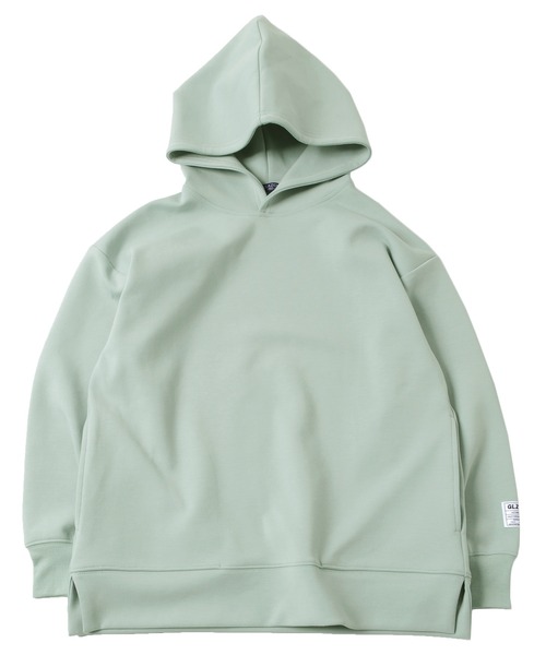 GLAZOS(グラソス)の「ダンボールニット・ドロップショルダーパーカー【セットアップ対応】(パーカー・キッズ・ブラック/グレー/ライトグリーン・130cm/140cm/150cm/160cm/170cm)」の10枚目の写真